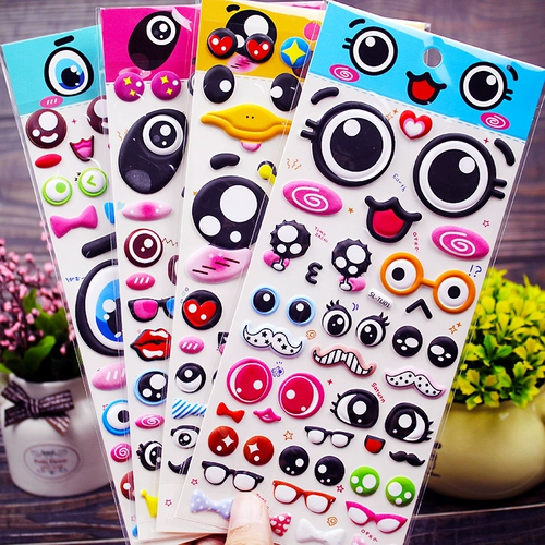 Милая трехмерная поролоновая детская мультяшная наклейка, наклейки