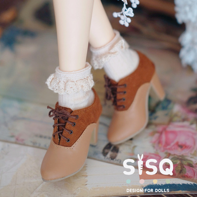taobao agent Spot Japanese -style color matching high heels 1/4 four -point BJD shoes as Xiongmei MDD 1/4 rabbit bean