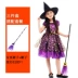 Trẻ em trang phục Halloween bé gái cos hóa trang hiệu suất phù thủy công chúa váy phù thủy nhỏ trình diễn trang phục 