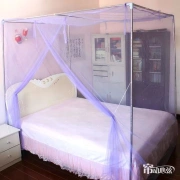 màn ngủ Vintage mà không đứng 1.8m 1,5m giường đôi phẳng cánh cửa duy nhất hồ sơ tài khoản đầu đơn giản thông thường trong gia đình bình thường - Lưới chống muỗi