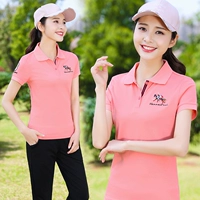 Phiên bản Hàn Quốc của áo sơ mi cổ áo hoang dã áo sơ mi nữ tay ngắn màu máu cotton mỏng đã dẫn áo ve áo cơ thể ve áo - Áo phông áo thun tay lỡ