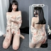 Nhật sexy đồ lót Ice Silk kimono áo choàng tắm sexy quần áo ngủ trong suốt Sao đồng phục đồ lót nóng cám dỗ áo cưới váy đầm