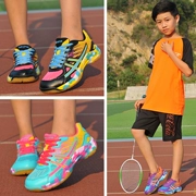 Giày cầu lông trẻ em đích thực cho bé trai và bé gái giày chống trượt chống rung hấp thụ giày thể thao