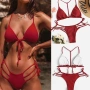 Bộ đồ bơi liền thân bikini màu dệt kim - Bikinis đồ bơi nữ dài tay