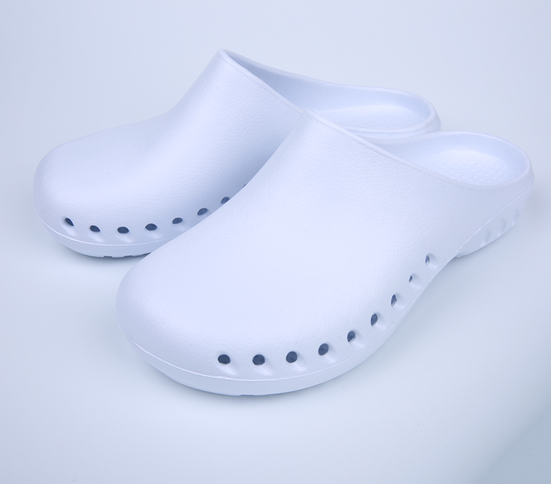 Dép đi trong phòng bệnh của y tá, bác sĩ , nữ điều dưỡng- giày chống trơn trượt ngành y- giày  lỗ mềm bảo vệ chân - dép y tế không quai- dép nhựa 