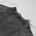 Không sương mù tự trị tối cao đường phố TheViridianne TVA tiên phong graphite nitrite rửa áo len ngắn tay áo Hàng dệt kim