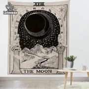 Địa Trung Hải bói sao mặt trăng sao treo vải nền vải vải tường phòng ngủ trang trí tranh ảnh tấm thảm