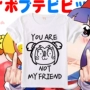 Pop phụ và pipi vẻ đẹp hàng ngày xung quanh Anime T-shirt ngắn tay hai chiều biểu hiện phim hoạt hình quần áo giả mạo hình sticker đẹp