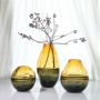 Màu sắc sáng tạo phù hợp với bình thủy tinh màu dày Hoa bất thường đơn giản và phong cách trang trí phòng khách bình trang trí - Vase / Bồn hoa & Kệ chậu đất