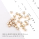 [圆形无吊硅胶调节珠 6mm KC金色]