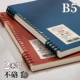 (Модернизированная толстая бумага) [2 книги горизонтальной линии B5] Retro Blue & Retro Red