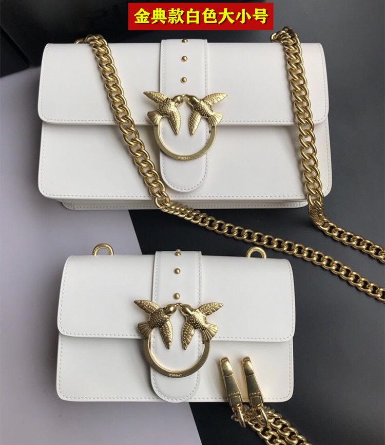 Classic Small Platinum2021 new pattern quality goods Purchasing agent PINKO Swallow bag Pingao Dionysus Female bag One shoulder Messenger Chain package Official website