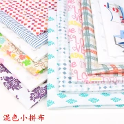 Polyester cotton vải chắp tay rag vải đầu người mới dạy chắp vá thẻ màu hướng dẫn DIY vải thủ công vải đầu