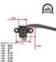 Xe máy bánh hiển thị vị trí bánh răng đèn cụ sửa đổi phổ red light 0-1--2-3-4-5 tập tin hiển thị giá đồng hồ điện tử xe wave alpha
