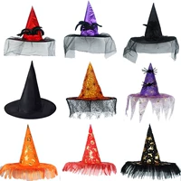 Con trỏ mũ trang trí nữ năm sao mũ ma thuật Trẻ em pháp sư bí ngô mũ phù thủy mũ mũ phụ kiện tóc phù thủy cung cấp - Sản phẩm Đảng / Magic / Hiệu suất đồ halloween