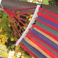 Vải võng với vòng lưới võng đu cây giường ngoài trời trong nhà đồ nội thất giải trí bộ bàn ghế sắt ngoài trời