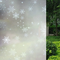 Электрическая глянцевая матовая оконная наклейка для спальни, со снежинками, защита от солнца, увеличенная толщина