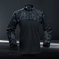 Q-cqb sương mù ưu tú quần áo dài tay ếch T-shirt Commando đen Python mẫu ngụy trang áo khoác nam quân đội - Những người đam mê quân sự hàng may mặc / sản phẩm quạt quân đội thắt lưng quân đội