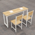 Bàn sinh viên bền bỉ sản xuất đồ nội thất đôi bộ bàn ghế nghệ thuật bàn ghế để thảo luận dày lên bàn đào tạo đơn giản - Nội thất giảng dạy tại trường Nội thất giảng dạy tại trường