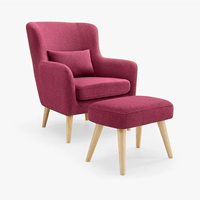 Бордовый, из хлопка и льна