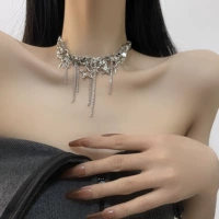 Партийная леди домашняя версия Синсинзи Вечеринка с борьбой с бриллиантовым ожерельем Робин Чистое острое ожерелье для девочек