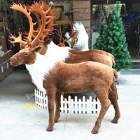 Рождественская симуляция модели северного оленя Большой рождественский оленя торговый центр Square Constrainting Elk Sika Sika Scenation
