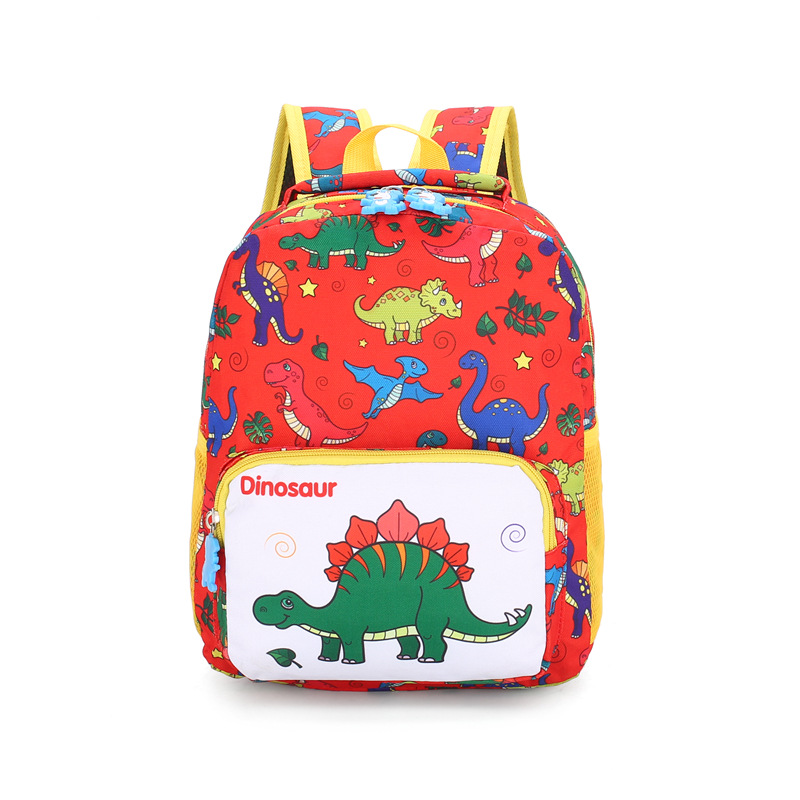 Redmale girl baby Cartoon Bag children a bag kindergarten lovely dinosaur printing pupil Backpack tide