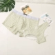 2 bộ quạt văn học sọc ladylike loạt cotton đồ lót ren rộng eo đồ lót nam - Giống cái