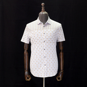 Nhãn hiệu cắt nhãn trơn tru và thoải mái mùa hè nam T-Shirt ve áo thời trang hoang dã thường lụa ngắn tay T-Shirt polo