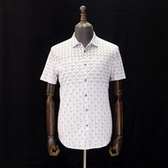 Nhãn hiệu cắt nhãn trơn tru và thoải mái mùa hè nam T-Shirt ve áo thời trang hoang dã thường lụa ngắn tay T-Shirt polo áo cotton nam