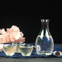 Nhật Bản- phong cách ly rượu vang thiết lập nhà minh bạch búa mắt mô hình rượu vang trắng ấm rượu nồi rượu vang mát vì lợi ích shochu ly rượu vang pha lê
