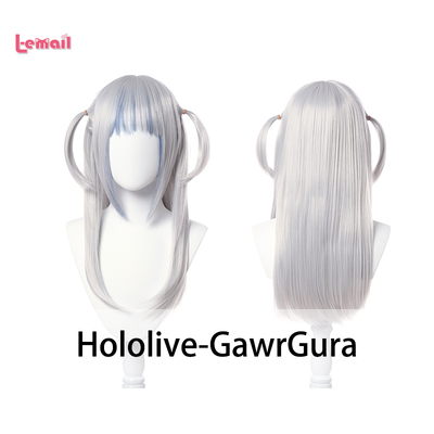 taobao agent HOLOLIVE GAWRGARA COS wig Kadola Vtuber shark double ponytail cosplay fake hair