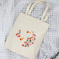 Цветочный джингсхуй [материальный сумка+подарка имитация бамбуковой вышивки растягивается] бесплатно