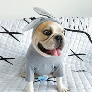 Chó thú cưng chiến đấu quần áo Keji Bago Teddy quần áo chó trung bình tai thỏ dễ thương phim hoạt hình mùa xuân và mùa thu quần áo - Quần áo & phụ kiện thú cưng