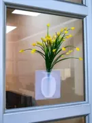 Bình nhựa trang trí silicon có thể giữ nước với bức tường treo trong chậu nhỏ ma thuật treo tường ma thuật sáng tạo dán - Vase / Bồn hoa & Kệ