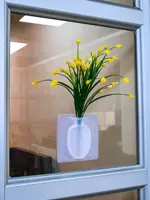 Bình nhựa trang trí silicon có thể giữ nước với bức tường treo trong chậu nhỏ ma thuật treo tường ma thuật sáng tạo dán - Vase / Bồn hoa & Kệ bình thủy tinh cắm hoa