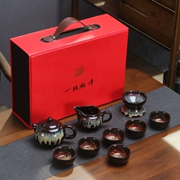 Чайный сервиз, подарочная коробка, комплект, заварочный чайник, чашка, глина, чай