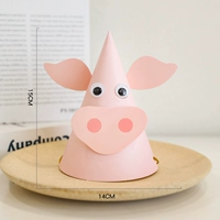 Шляпа Cartoon Pig Diy Card