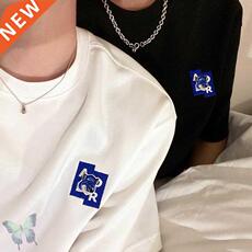 Религиозный портрет adererror embroidery fox t-shirt