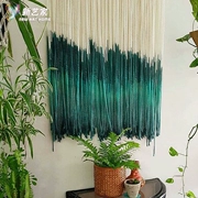 Tay nhuộm gradient tấm thảm bohemian Bắc Âu ins bông dệt rag chăn mền tường chăn trang trí mềm mại