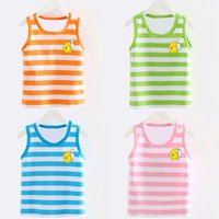 18 trẻ em vest nam và nữ không tay T-Shirt chàng trai và cô gái mùa hè không tay áo trẻ em mùa hè cotton áo thun bé gái đẹp