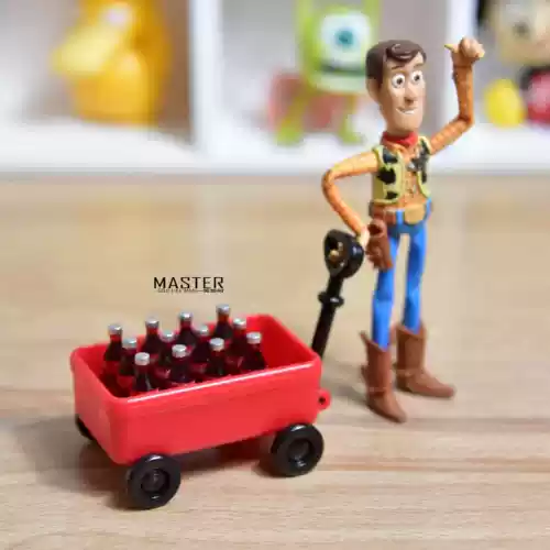 Маленький прицеп, игрушечная машина, игра с едой, кола