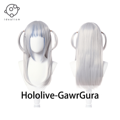 taobao agent 理想 Hololive GawrGura cos wig virtual Vtuber shark cosplay fake hair