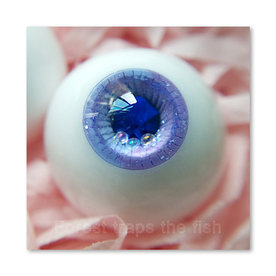 taobao agent -The Fish Twana-Homemade BJD resin eye gypsum Eye Drilling Three-dimensional Eyes [Purple Light]