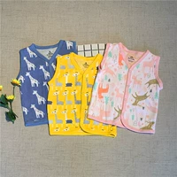 Mùa thu nam nữ mới bé nhỏ vest quần áo cotton bé đôi vest mỏng vest nhỏ áo xuân hè - Áo ghi lê áo ba lỗ bé trai