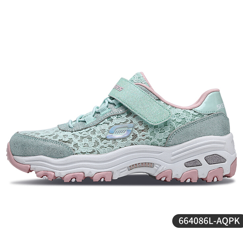 664086L-AQPKSkechers / Sketch quality goods Girls' shoes 2021 Spring and summer new pattern Lace Parenting Panda shoes Daddy shoes