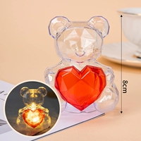 Прозрачный медведь с лампами