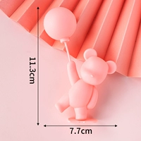 Зеленый пластиковый розовый воздушный шар