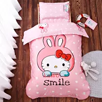 Bông mẫu giáo quilt ba mảnh thiết lập với lõi bé giường sáu bộ bông quilt bao gồm trẻ em mùa đông quilt ga giường cho bé trai