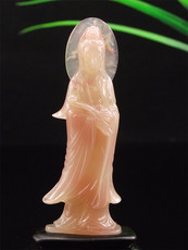 Ювелирный камень 巴林鸡血石摆件粉冻鸡血石尚工坊粉冻鸡血观音巴林鸡血石精品老料